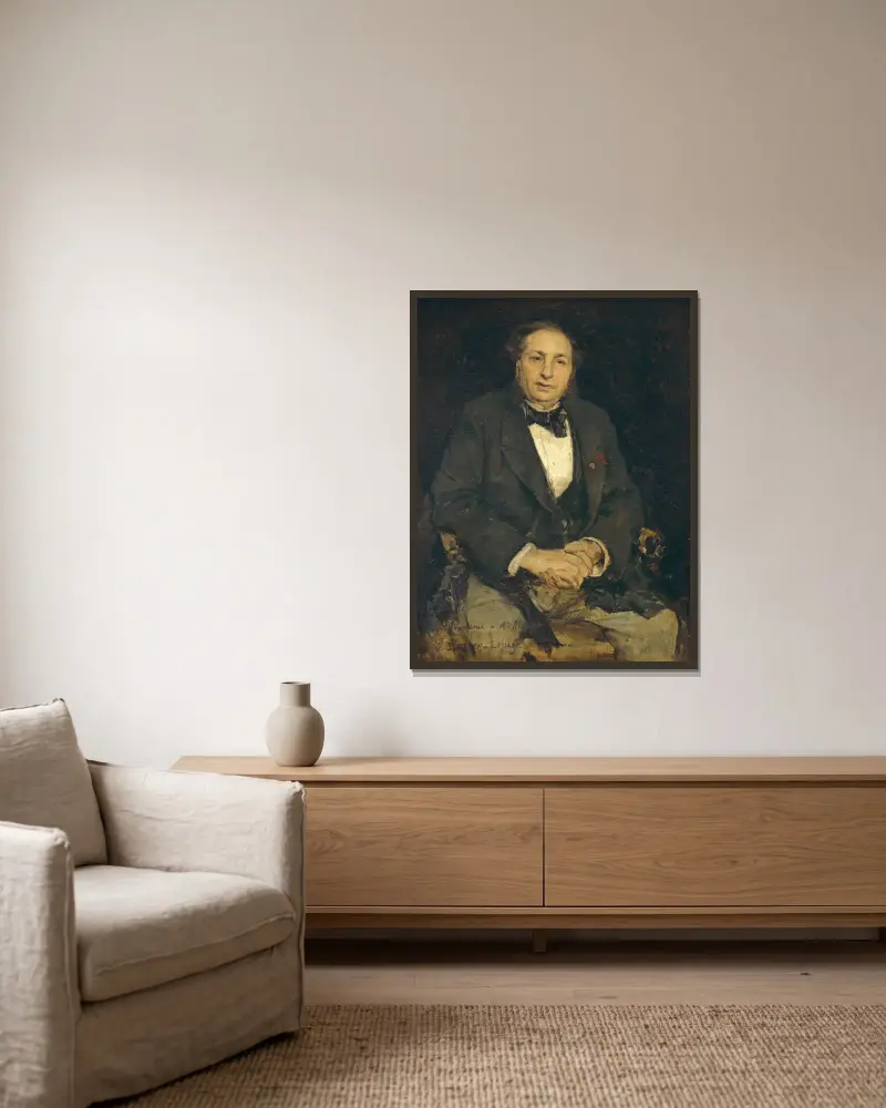 Simon Hayem av Jules Bastien-Lepage inramad på en vägg