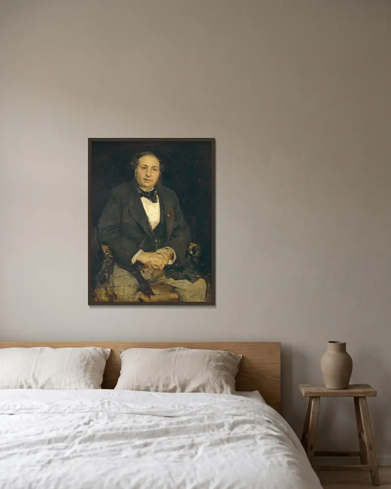 Simon Hayem av Jules Bastien-Lepage inramad på en vägg