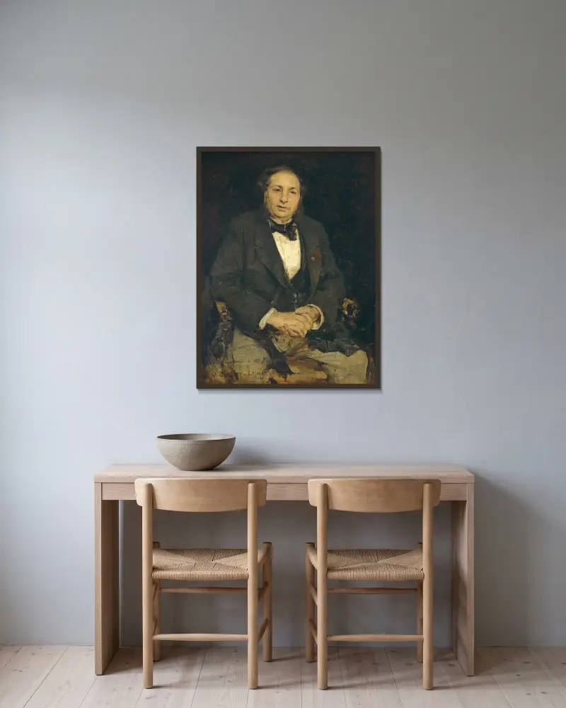 Simon Hayem av Jules Bastien-Lepage inramad på en vägg
