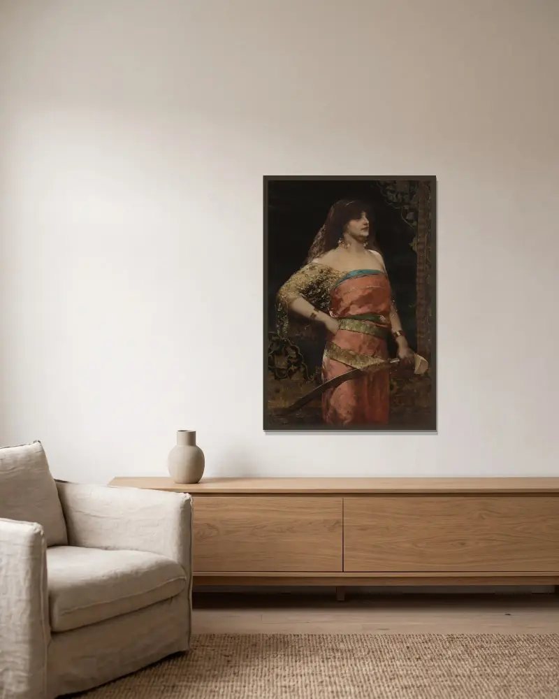 Judyta – Nr. 2, Jean-Joseph-Benjamin Constant w ramie na ścianie