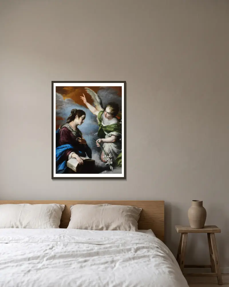 Zvěstování, Bernardo Strozzi v rámu na stěně