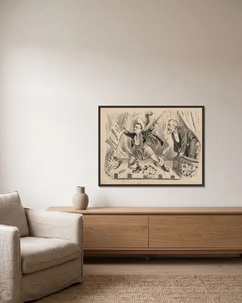 Randalls Wiederbelebung im Süden von Bernhard Gillam gerahmt an einer Wand