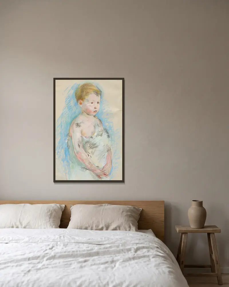 Malý Saint-Jean, Berthe Morisot v rámu na stěně