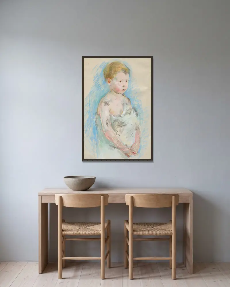 Malý Saint-Jean, Berthe Morisot v rámu na stěně