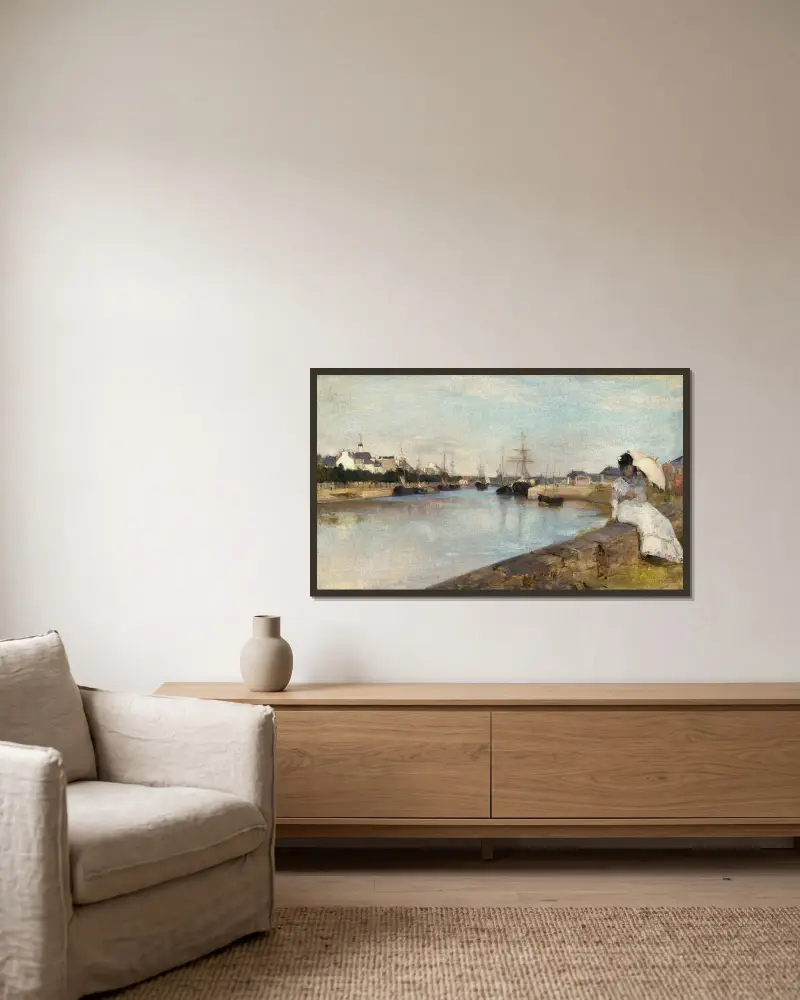 Port w Lorient, Berthe Morisot w ramie na ścianie