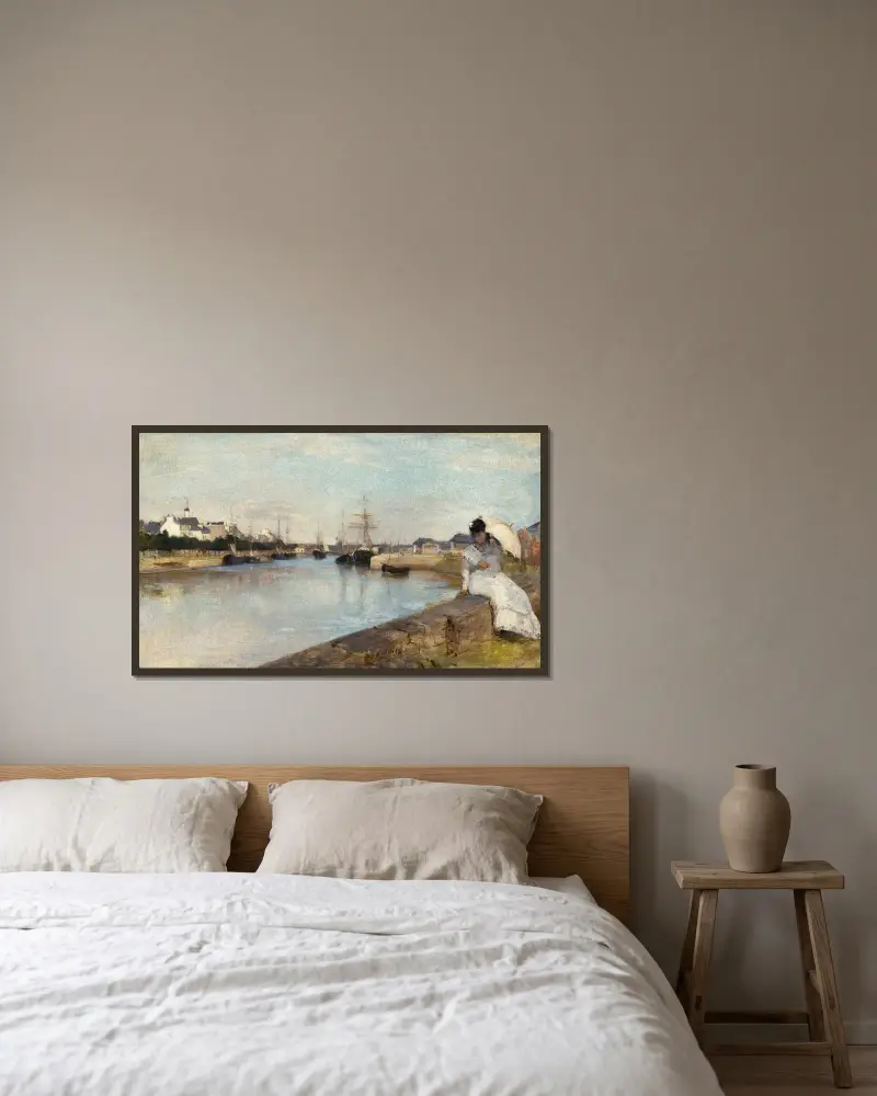 Port w Lorient, Berthe Morisot w ramie na ścianie
