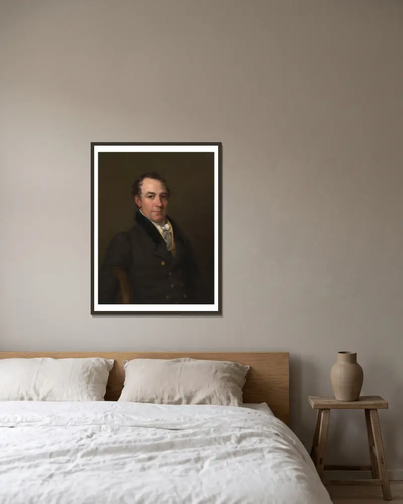 Louis McLane av Charles Bird King inramad på en vägg