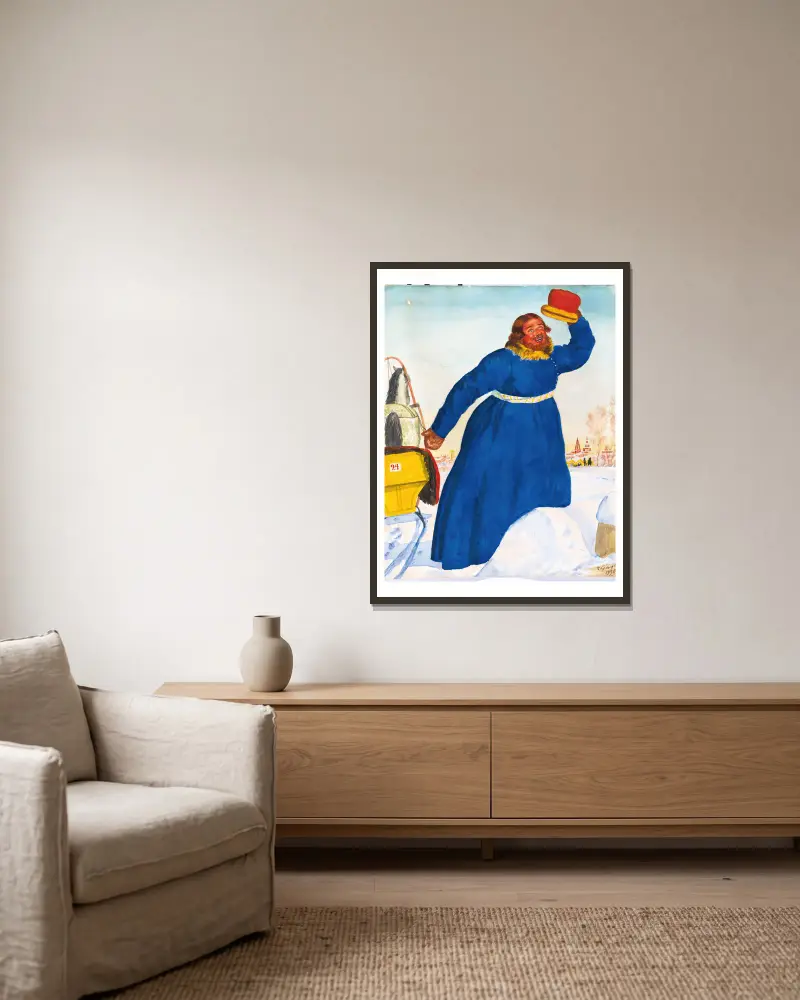 Kočí, Boris Kustodiev v rámu na stěně