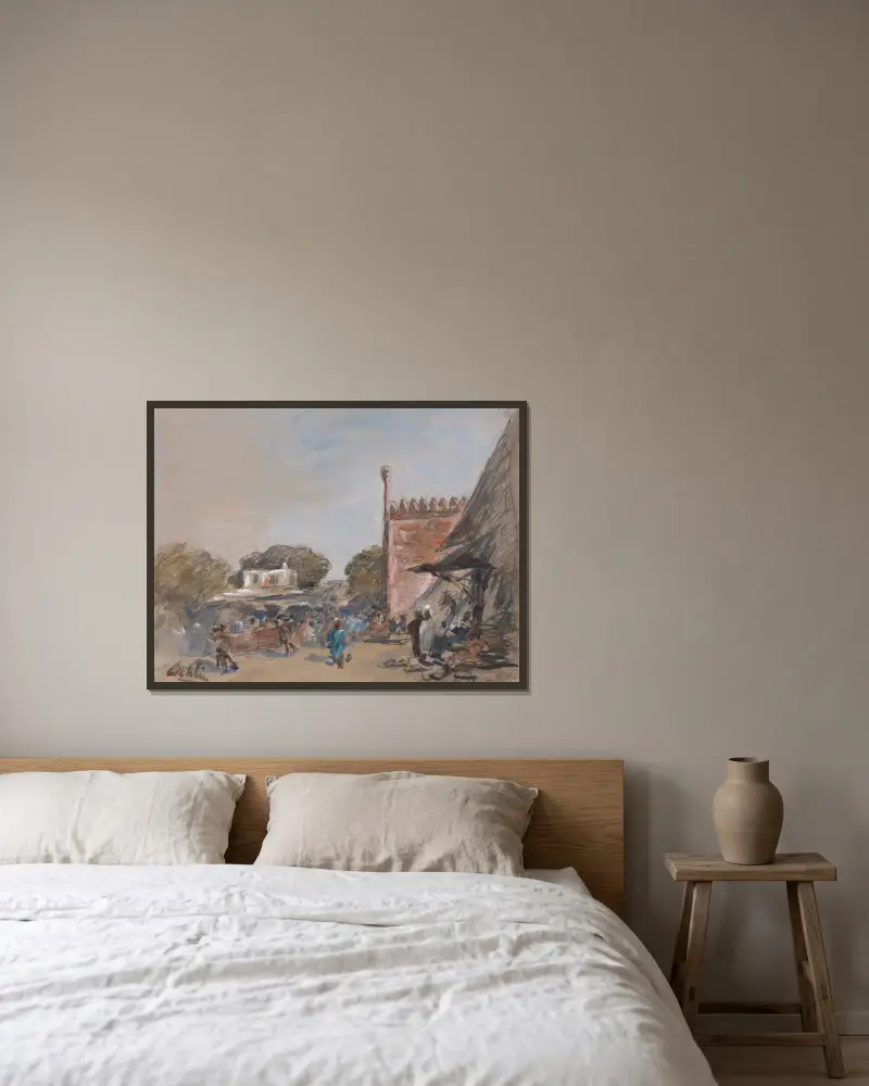 Delhi von Hercules Brabazon Brabazon gerahmt an einer Wand