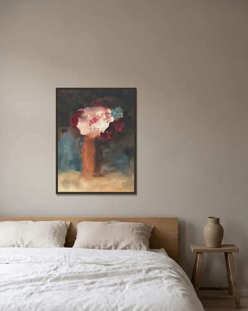 Rosen von Hercules Brabazon Brabazon gerahmt an einer Wand