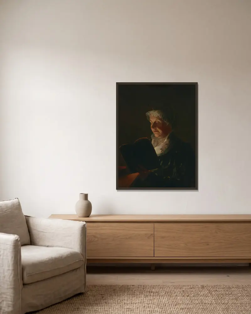 Elizabeth Ann Breese Morse av Samuel Finley Breese Morse inramad på en vägg