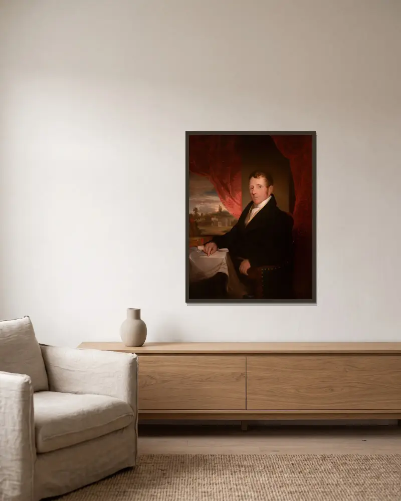 George Clarke, Samuel Finley Breese Morse v rámu na stěně