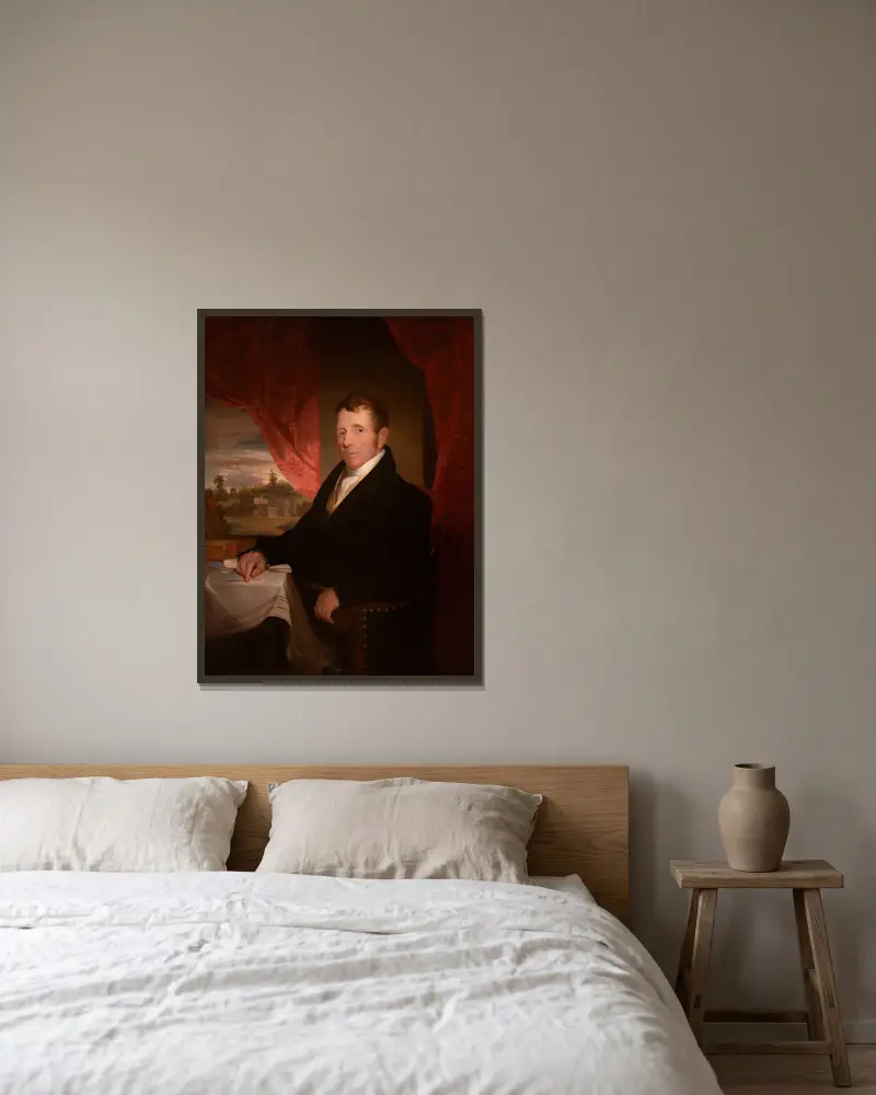 George Clarke, Samuel Finley Breese Morse v rámu na stěně