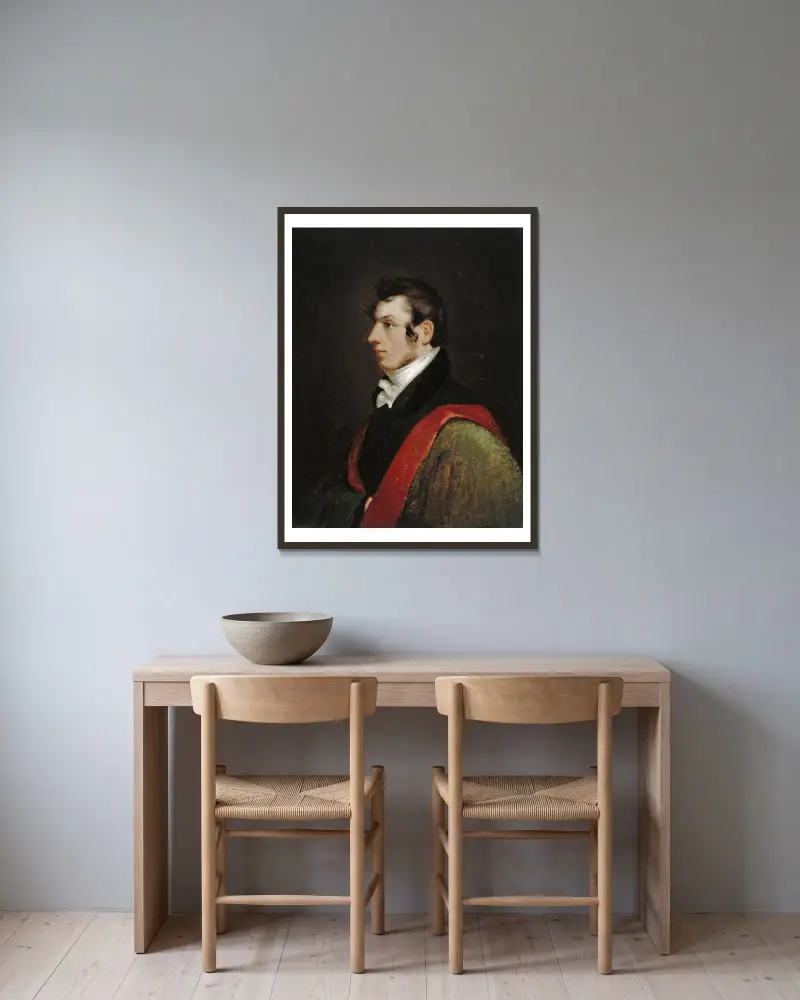 Autoportret, Samuel Finley Breese Morse w ramie na ścianie