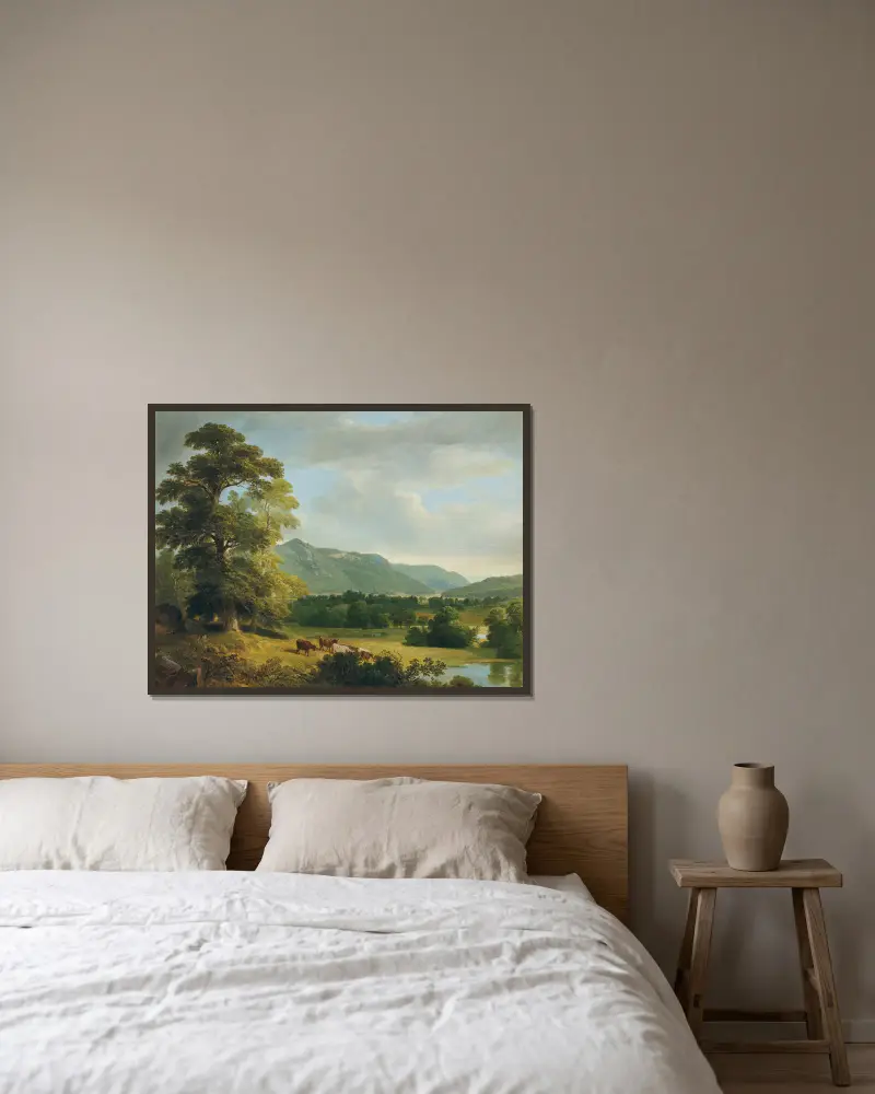 Landscape Study, Dover Plains, New York av Asher Brown Durand inramad på en vägg