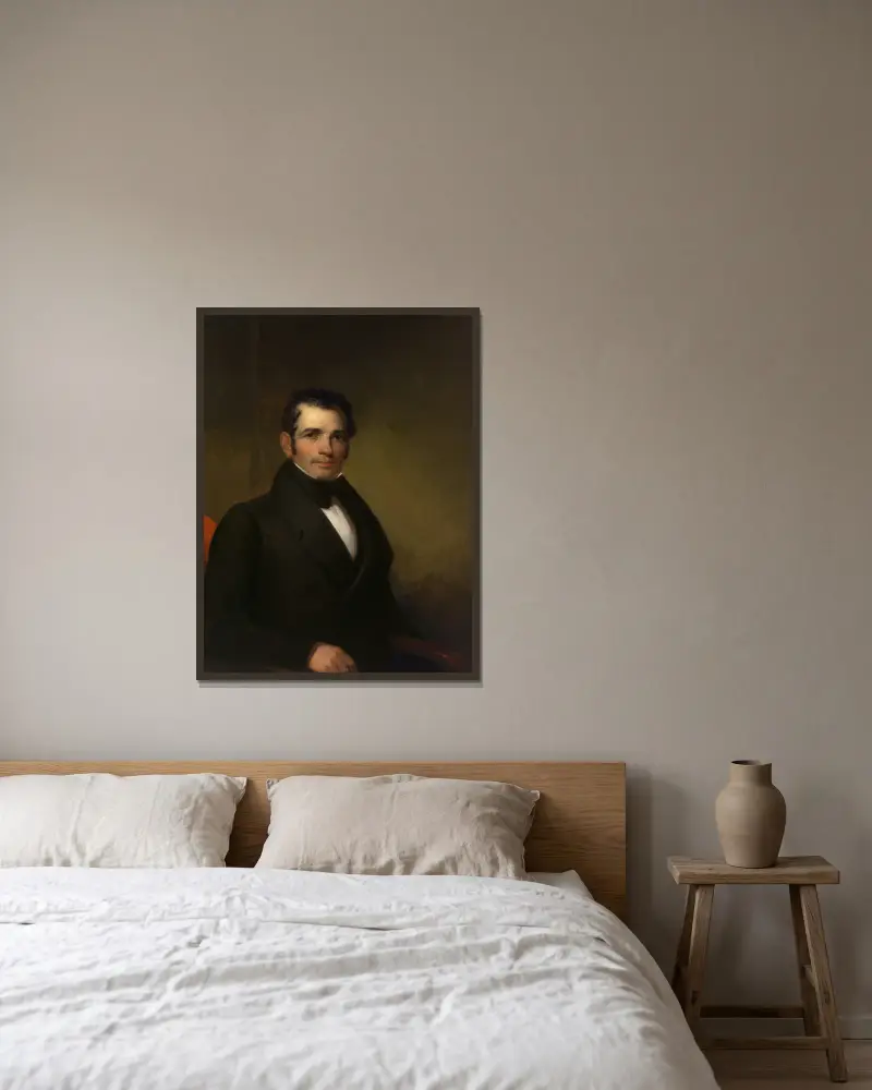Luman Reed av Asher Brown Durand inramad på en vägg