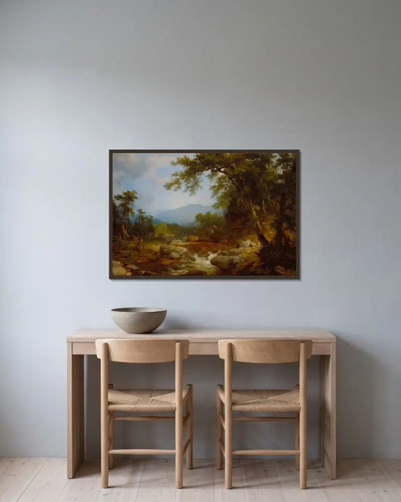 Monument Mountain, Berkshires, Asher Brown Durand v rámu na stěně