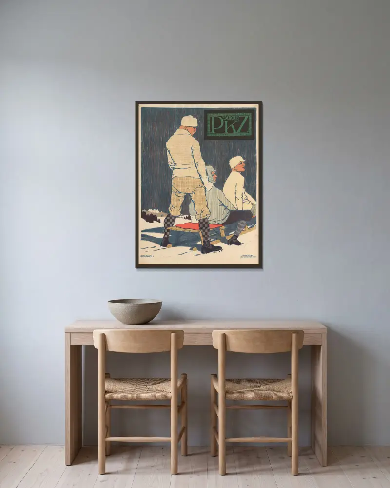 Marque PKZ, Burkhard Mangold v rámu na stěně