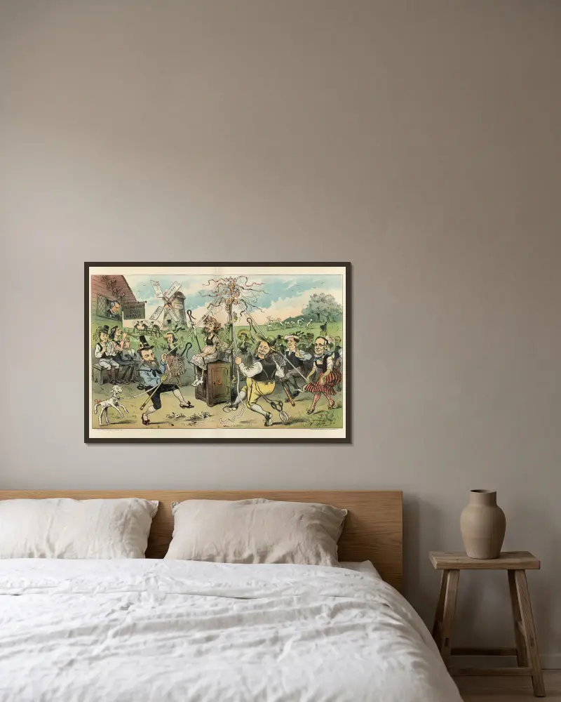 Monopolistův máj, Frederick Burr Opper v rámu na stěně