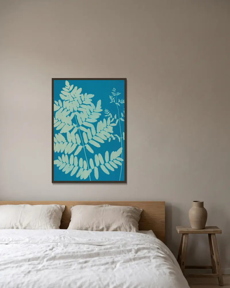 Farne von Huntington, Long Island Taf. 11 von Ella J. C. Hurd gerahmt an einer Wand