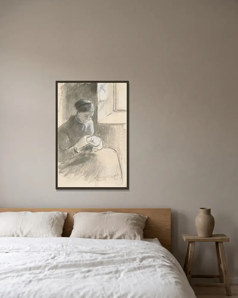 Cerowaczka, Camille Pissarro w ramie na ścianie