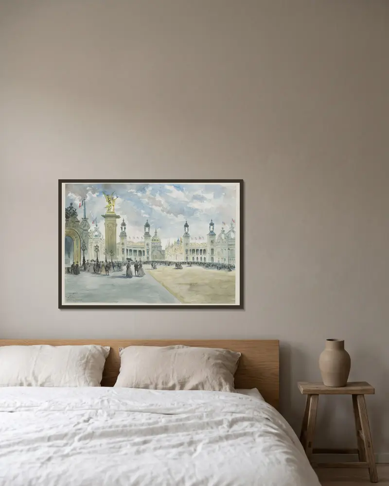 Esplanade des Invalides, Camille Piton v rámu na stěně