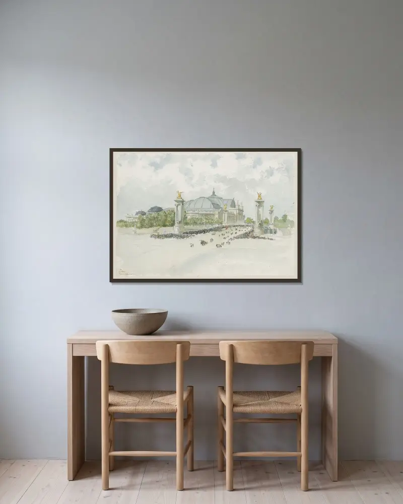 Grand-Palais av Camille Piton inramad på en vägg