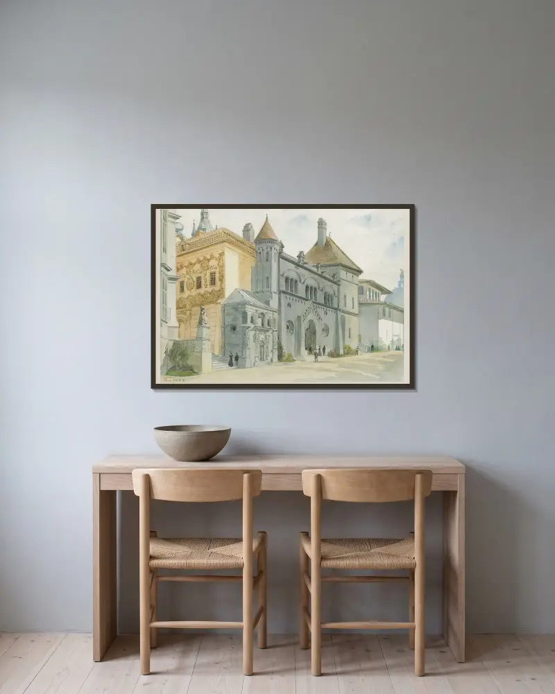 Maďarský pavilon, Camille Piton v rámu na stěně