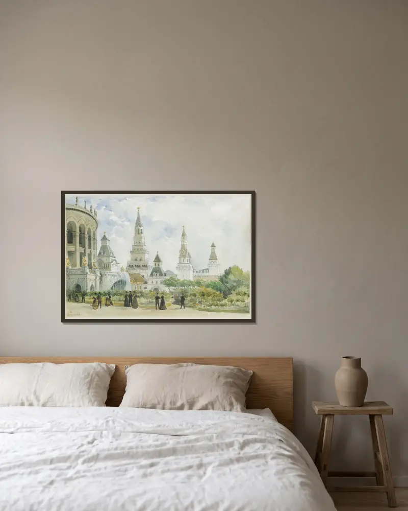 Pavillon de la Russie au Trocadéro av Camille Piton inramad på en vägg