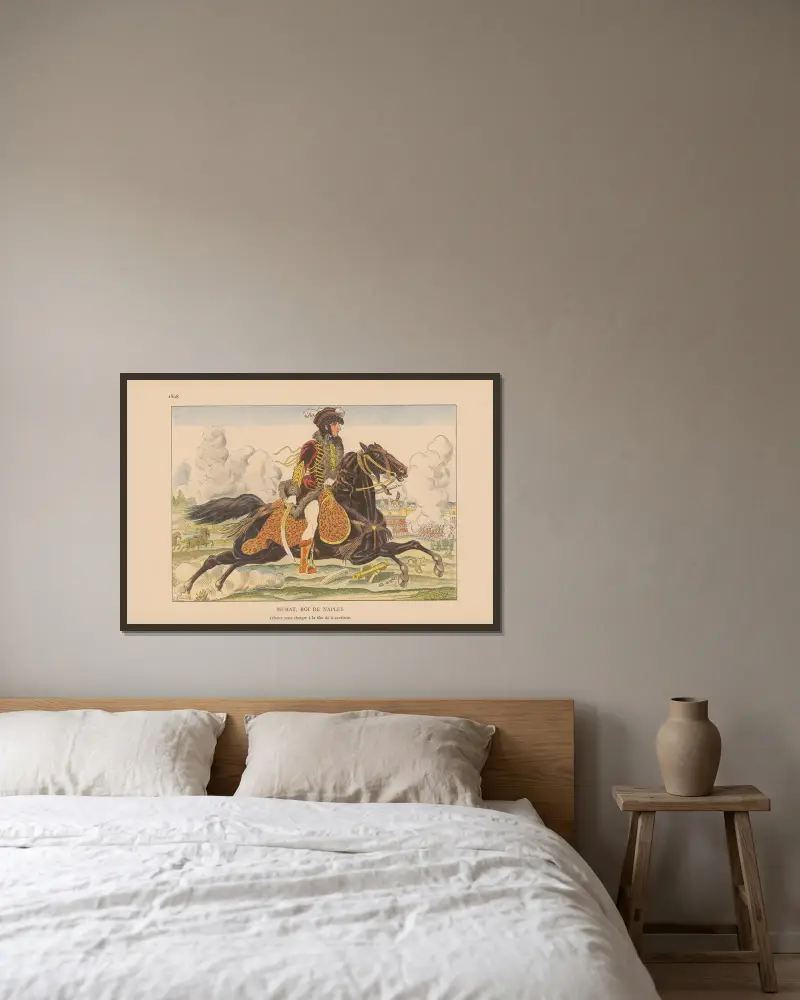 Murat, König von Neapel. 1808 von Caran d'Ache gerahmt an einer Wand