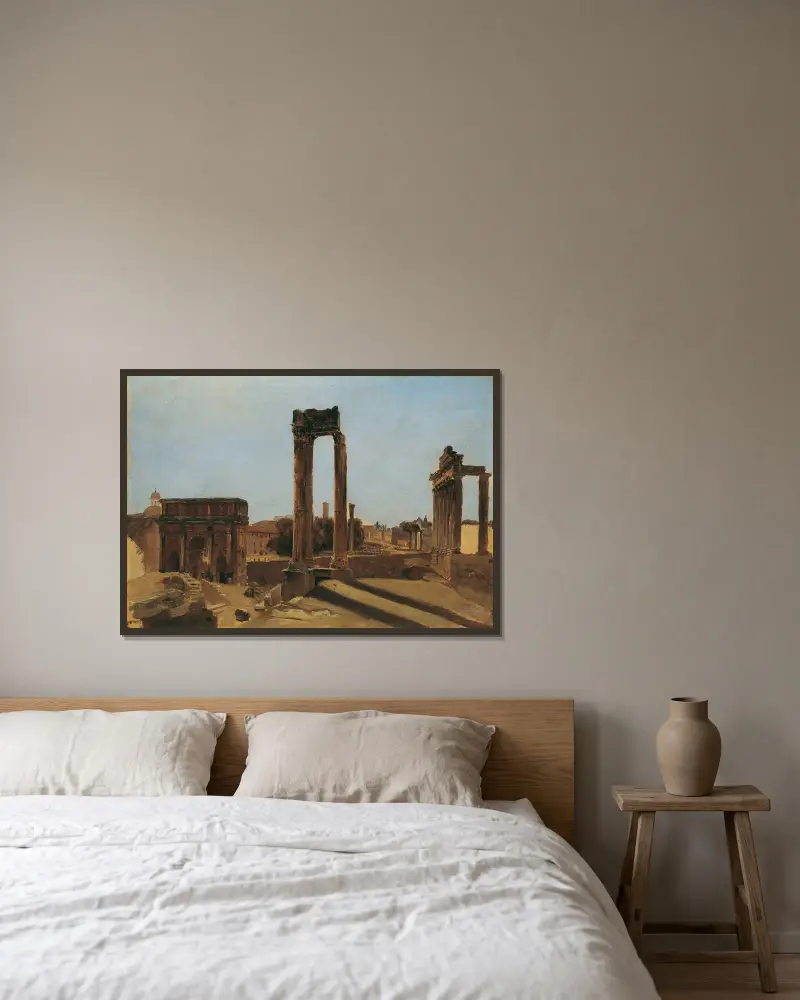 Forum Romanum, Carl Blechen v rámu na stěně