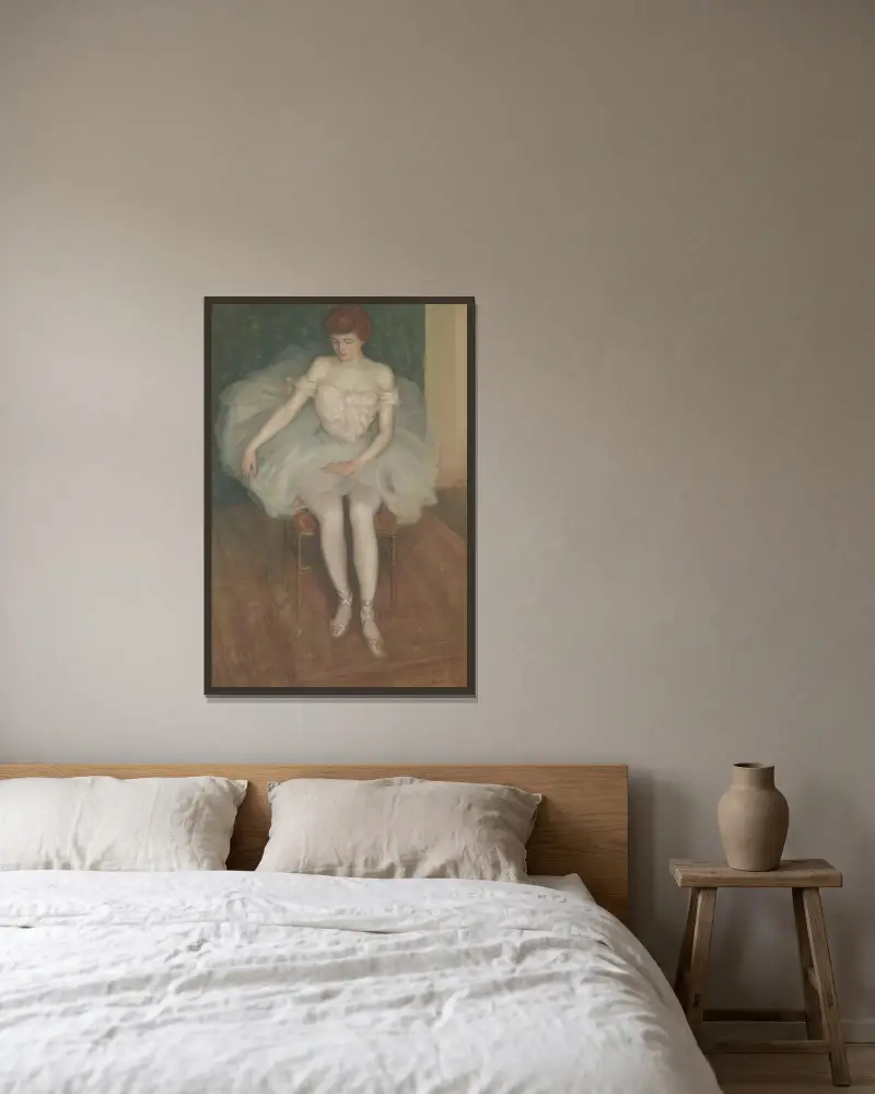 Baletka, Frederick Carl Frieseke v rámu na stěně