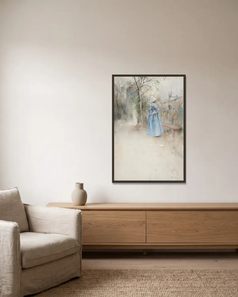 Podzim, Carl Larsson v rámu na stěně