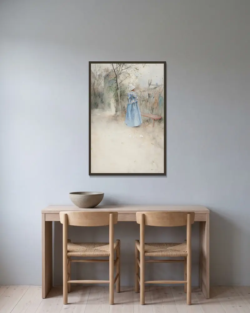 Podzim, Carl Larsson v rámu na stěně