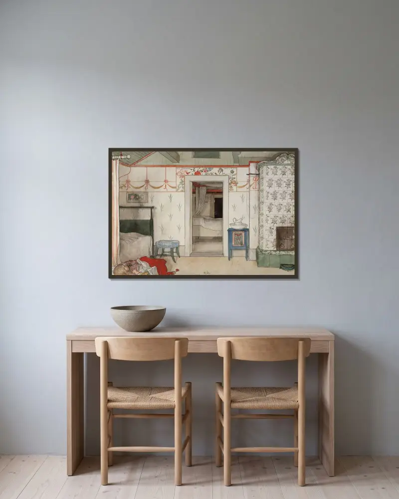 Britiny šlofíky, Carl Larsson v rámu na stěně