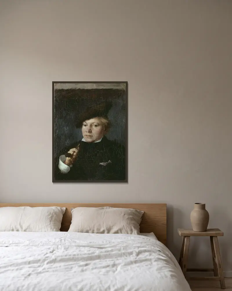 Carl Skånberg, the Artist, Carl Larsson v rámu na stěně