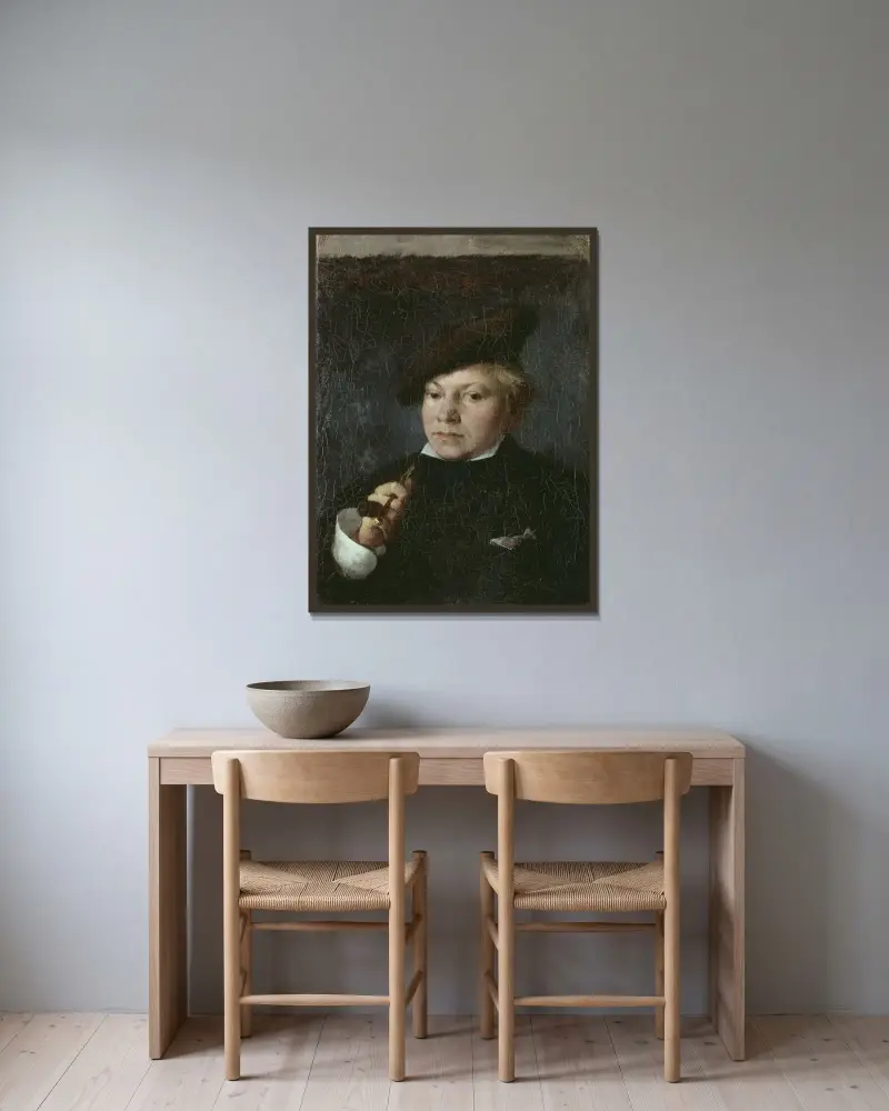 Carl Skånberg, the Artist, Carl Larsson v rámu na stěně