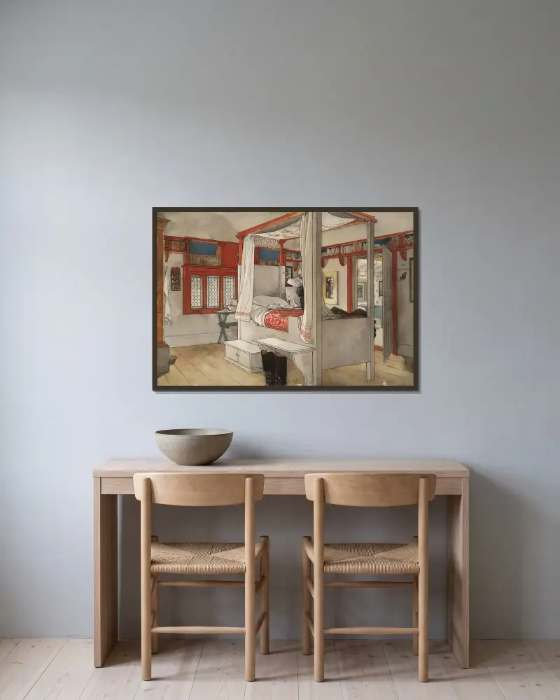 Tatus rum, Carl Larsson w ramie na ścianie