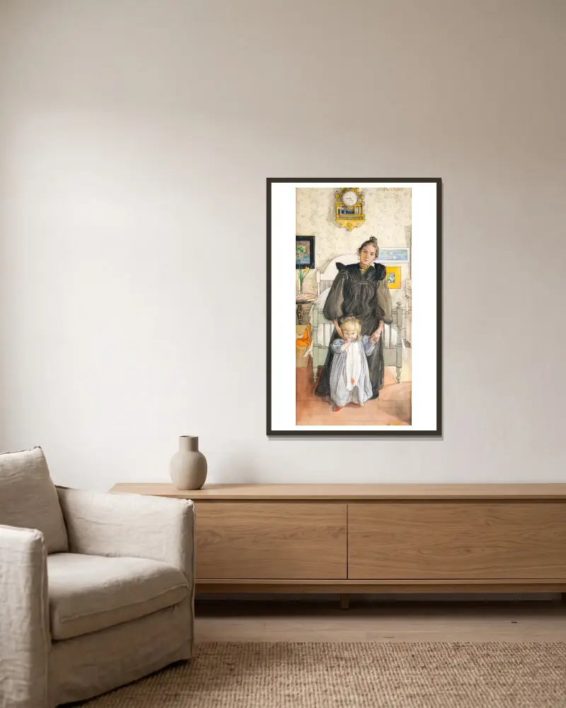 Karin i Kersti, Carl Larsson w ramie na ścianie