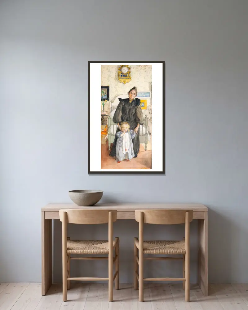 Karin i Kersti, Carl Larsson w ramie na ścianie