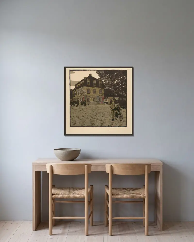 Bäckenhausl, Carl Moll w ramie na ścianie