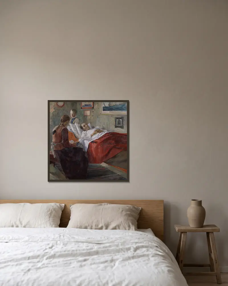 Rezignace, Carl Wilhelmson v rámu na stěně
