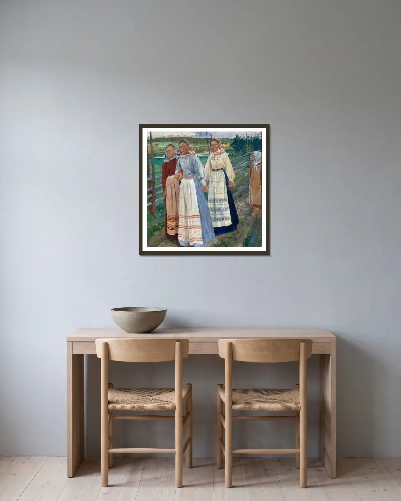 Sobotni wieczór, Carl Wilhelmson w ramie na ścianie