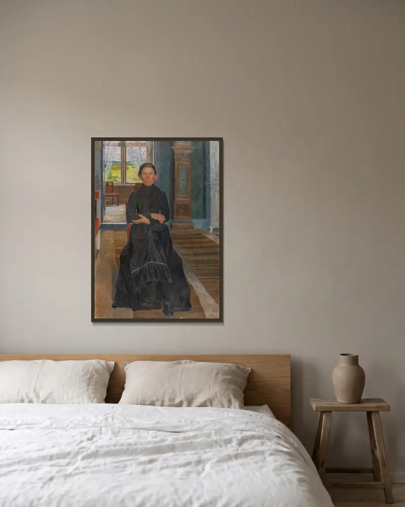 Córka farmera, Carl Wilhelmson w ramie na ścianie