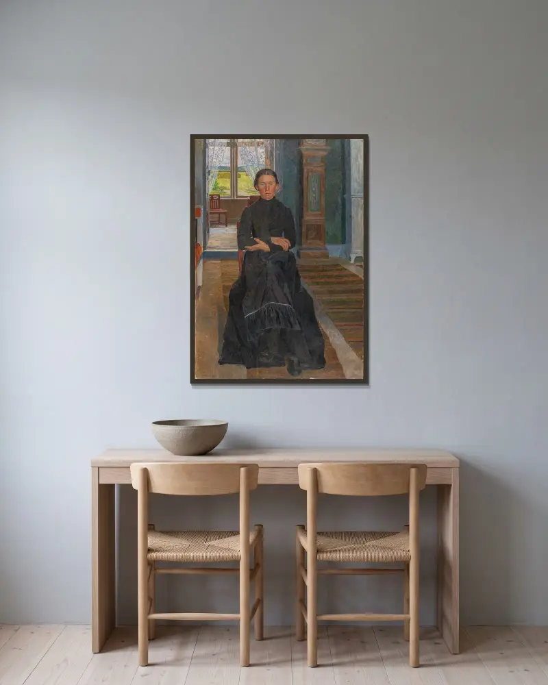Córka farmera, Carl Wilhelmson w ramie na ścianie