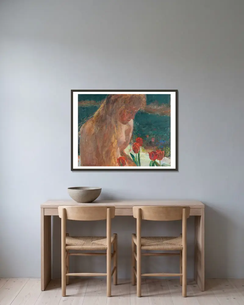 Undine, Carl Wilhelmson v rámu na stěně