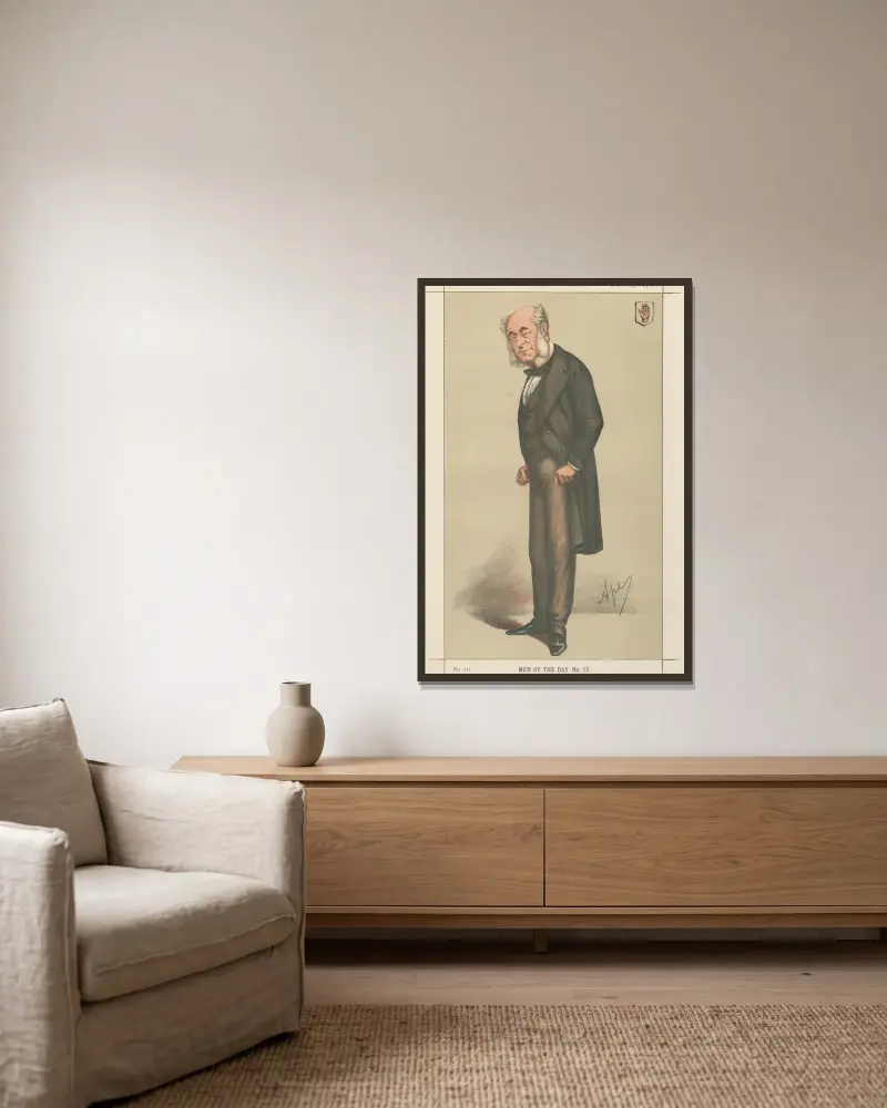 Läkare och vetenskapsmän. ”Det finns ingen större inom sitt yrke.” Sir William Fergusson. 17 december 1870 av Carlo Pellegrini inramad på en vägg