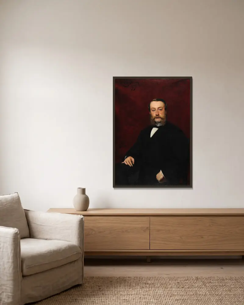 Henri Alexandre Louis Pommery von Carolus-Duran gerahmt an einer Wand