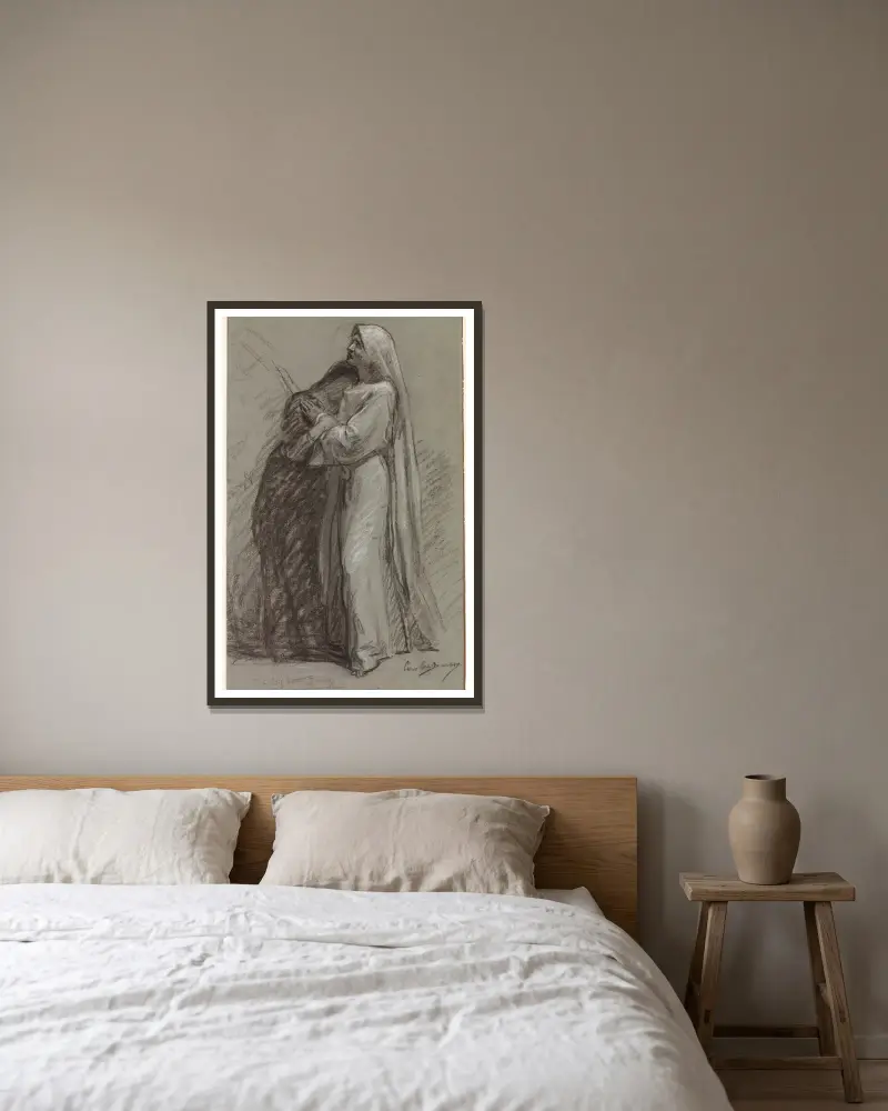 Licht und Schatten von Carolus-Duran gerahmt an einer Wand