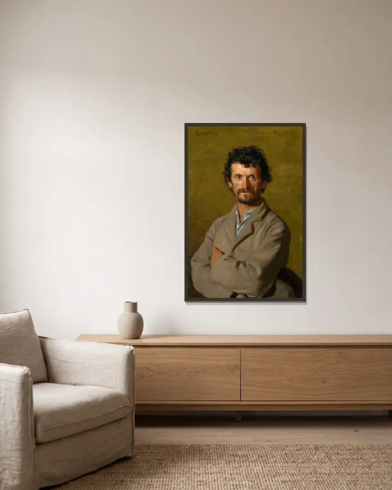 The Artist’s Gardener av Carolus-Duran inramad på en vägg